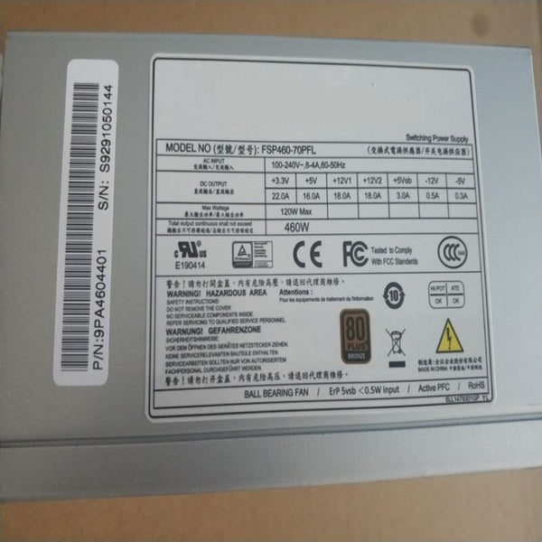 NEW Power Supply  Original PSU For FSP 80plus Bronze ATX 460W Switching Power Supply FSP460-70PFL