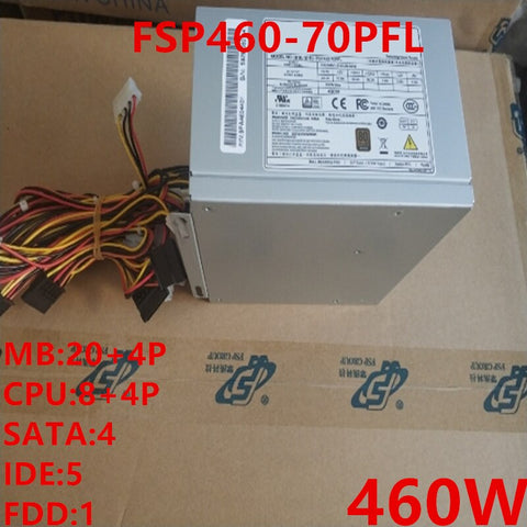 NEW Power Supply  Original PSU For FSP 80plus Bronze ATX 460W Switching Power Supply FSP460-70PFL