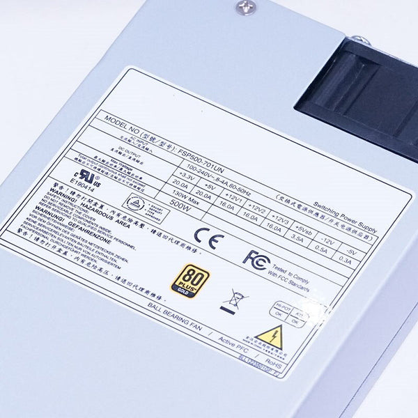 New Original PSU Power Supply FSP 80plus Gold 1U 500W Switching Power Supply FSP500-701UN