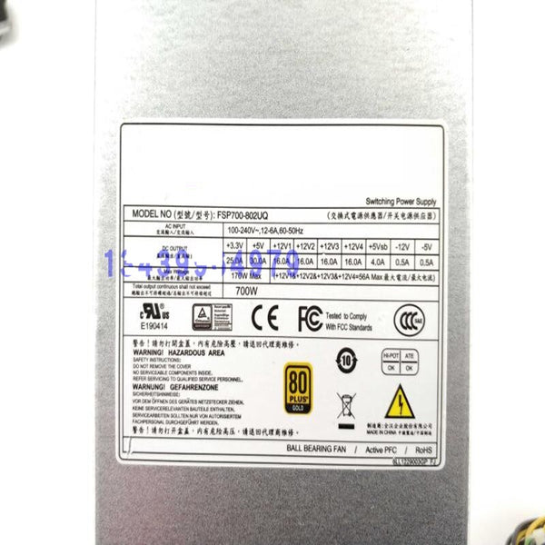 New Original PSU  Power Supply FSP 80plus Gold 2U PMBUS 700W Switching Power Supply FSP700-802UQ