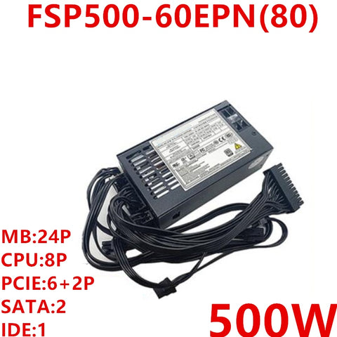 New Original PSU Power Supply FSP 80plus Silver AIO FLEX Small 1U K39 500W Switching Power Supply FSP500-60EPN(80)