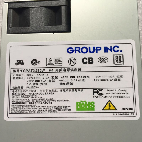 New Original PSU Power Supply FSP AIO Flex NAS POS E200 Small 1U 220V 250W Switching Power Supply FSPATX250W FSP180-50PLA
