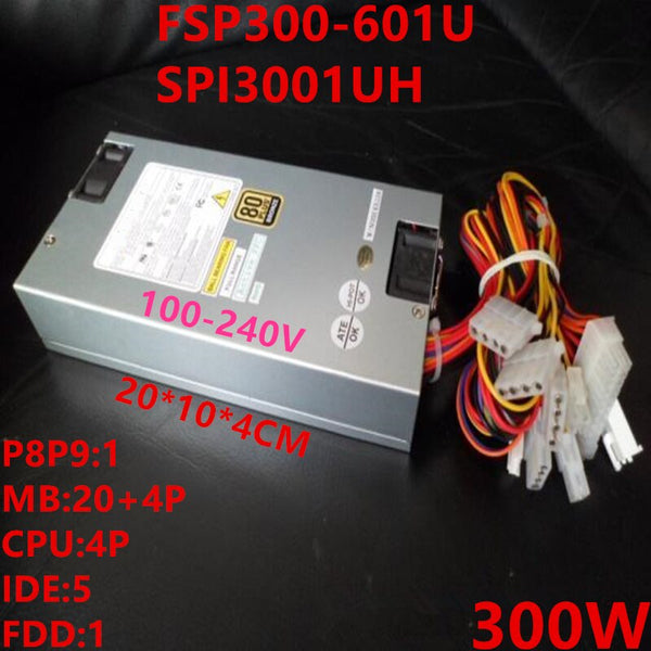 New Original PSU Power Supply FSP AT -5V 1U P8P9 Rated 300W Peak 450W Switching Power Supply FSP300-601U SPI3001UH