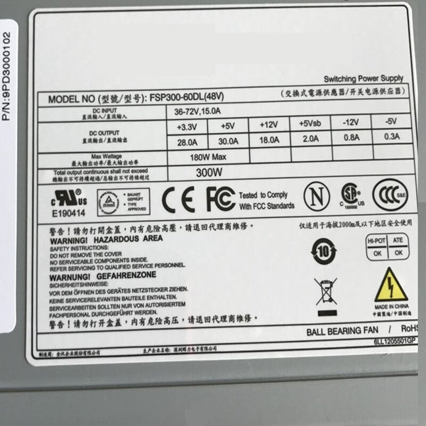 New Original PSU Power Supply FSP ATX -48V 300W Switching Power Supply FSP300-60DL ACE-932T-RS