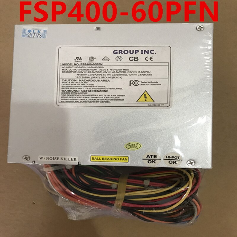 NEW Power Supply  Original PSU For FSP ATX -5V 400W Switching Power Supply FSP400-60PFN FSP400-60PLN