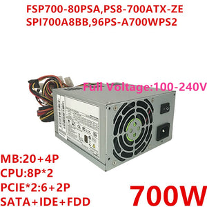 New Original PSU Power Supply FSP/Advantech 80plus Bronze 700W Power Supply FSP700-80PSA PS8-700ATX-ZE SPI700A8BB FSP650-80GH
