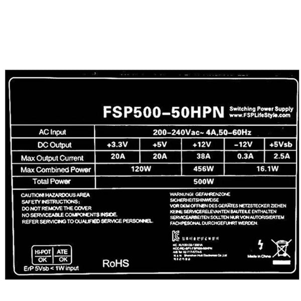 New Original PSU Power Supply FSP Mute Game Console Power Supply 500W Switching Power Supply FSP500-50HPN