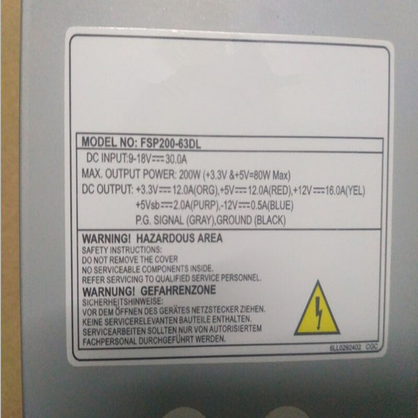 New Original PSU  Power Supply FSP Small 1U DC200W Switching Power Supply FSP200-63DL