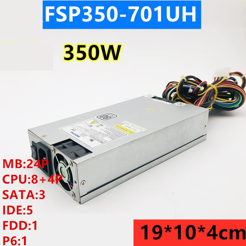 New Original PSU Power Supply FSP Standard 1U Rated 350W Peak 450W Switching Power Supply FSP350-701UH