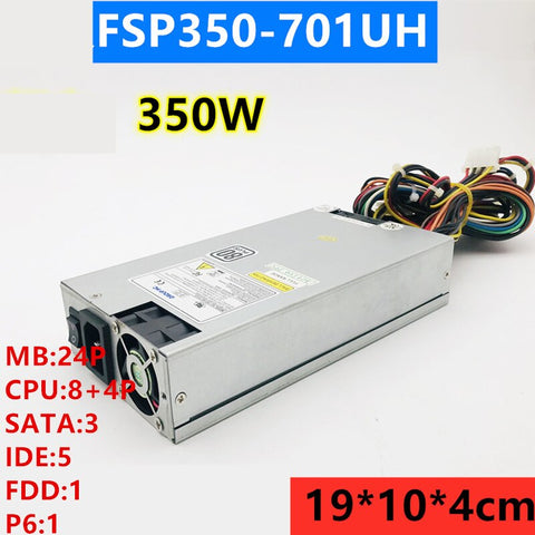New Original PSU Power Supply FSP Standard 1U Rated 350W Peak 450W Switching Power Supply FSP350-701UH