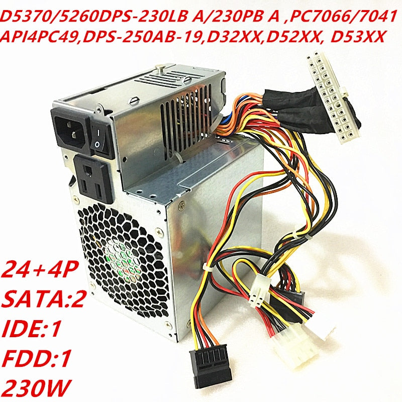 New Original PSU Power Supply Fujitsu G31 D5370/5260 D5300XX 230W Power Supply DPS-230LB/230PB A PC7066 PC7041 API4PC49 DPS-250AB-19