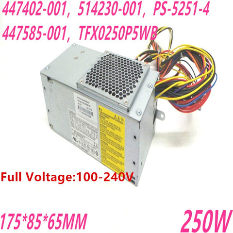 NEW Power Supply  Original PSU For HP 2700 2708 2710 2718 2810 2818 250W Power Supply 447402-001 PS-5251-4 TFX0250D5W TFX0250P5WB TFX0250F5WA
