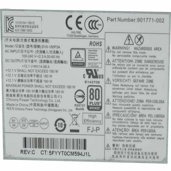 NEW Power Supply  Original PSU For HP 280 390 G3 G4 86 89 4Pin 180W Power Supply PA-1181-6HY PCH023 D16-180P1B PCG004 PCG003 DPS-180AB-25 A
