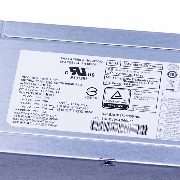 New Original PSU Power Supply HP 400 480G1 G2 300W Power Supply DPS-300AB-73 A DPS-300AB-72A PCD009 PS-6301-4 PC7036 PS-5301-02 PS-6301-7