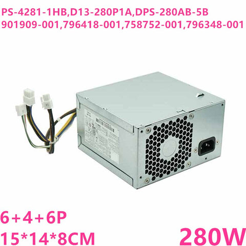 NEW Power Supply  Original PSU For HP 600 680 800 880 G2 6pPin 280W Power Supply PS-4281-1HB D13-280P1A DPS-280AB-5 B PCE015 PCE016 796418-001