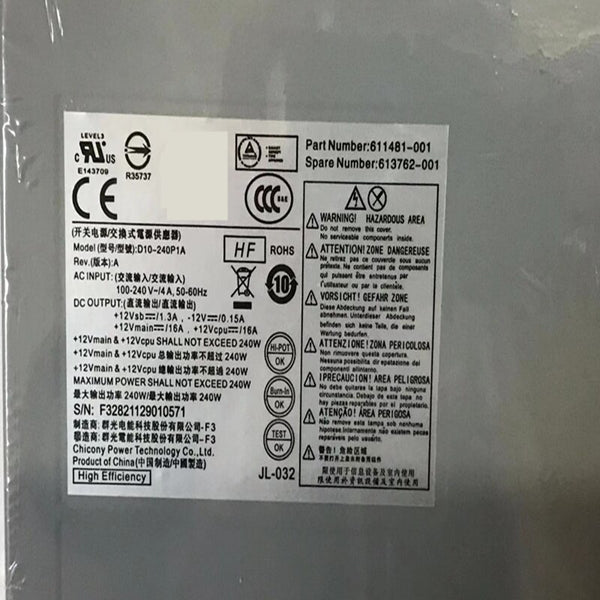 New Original PSU Power Supply HP 6200  8000 8300 240W Power Supply HP-D2402A0 HP-D2402EO D10-240P1A DPS-240TB A PS-4241-9HA PC8019 PC9058