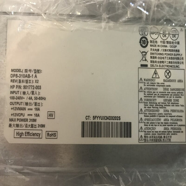 New Original PSU Power Supply HP 680 280 800 600 480 288 G3 G4 4Pin 310W Power Supply PCG007 DPS-310AB-1 A DPS-310AB-3 A 901772-001/002