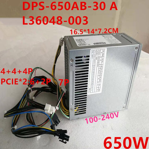 NEW Power Supply  Original PSU For HP 800 Z2 G4 4Pin 650W Switching Power Supply DPS-650AB-30 A L36048-003 L36049-003 L57253-003