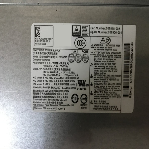 NEW Power Supply  Original PSU For HP 8000 8080 8100 8180 8200 8280 8300MT 320W Power Supply D10-320P2A PS-4321-9HA PS-4321-9HP D12-320P1B