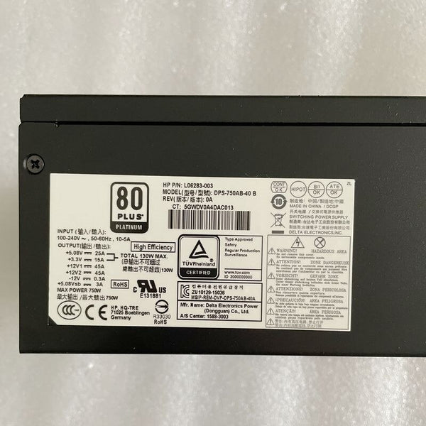 New Original PSU Power Supply HP 80plus Bronze H9-1400 750W Power Supply DPS-750AB-40 B L06283-003