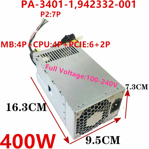New Original PSU Power Supply HP 86 89 280 480 400 600 800G3 G4 G5 4Pin 400W Power Supply PA-3401-1HA PA-3401-1 PCG007 D16-180P1B