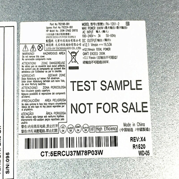 NEW Power Supply  Original PSU For HP AIO 705G2 800G2 6Pin 200W Power Supply DPS-200PB-199 A PA-1201-2 792198-001 792224-001 DPS-160AB-5 A
