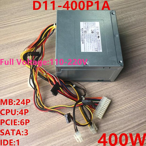 NEW Power Supply  Original PSU For HP Mute Full Voltage Home Game With 6Pin Video Card 400W Switching Power Supply D11-400P1A