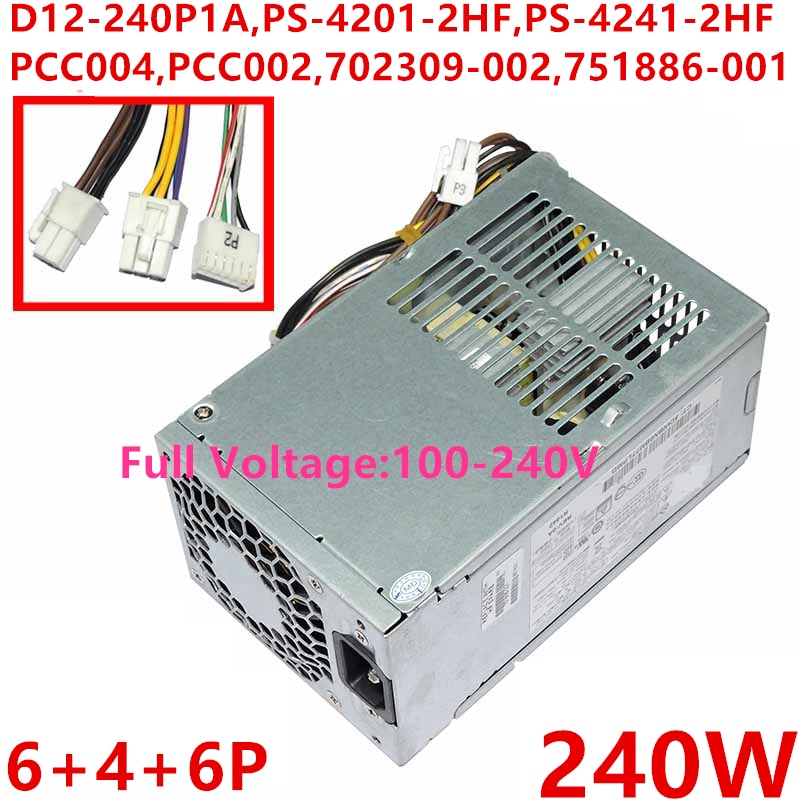 NEW Power Supply  Original PSU For HP ProDesk 600 800 G1 6Pin 240W Power Supply D12-240P1A D12-240P2A PS-4201-2HF PS-4241-2HF PCC004 PCC002