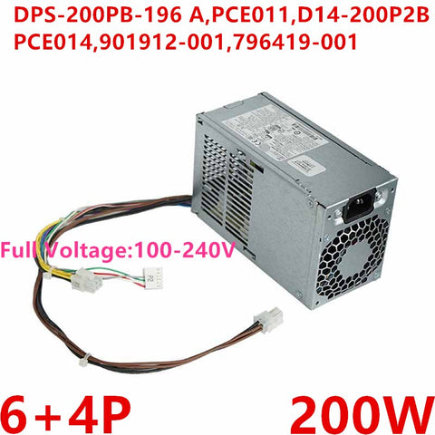 NEW Power Supply  Original PSU For HP ProDesk G2 SFF 6Pin 200W Power Supply DPS-200PB-196 A PCE011 D14-200P2B PCE014 D14-200P2A 901912-001