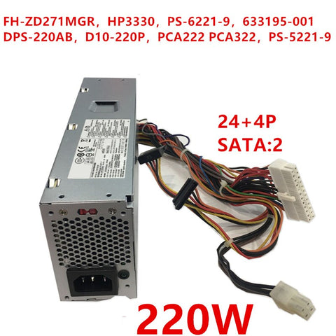 NEW Power Supply  Original PSU For HP S5 220W Power Supply FH-ZD271MGR PS-6221-9 PS-6271-7 DPS-220AB D10-220P1A PCA222 PCA322 633195-001