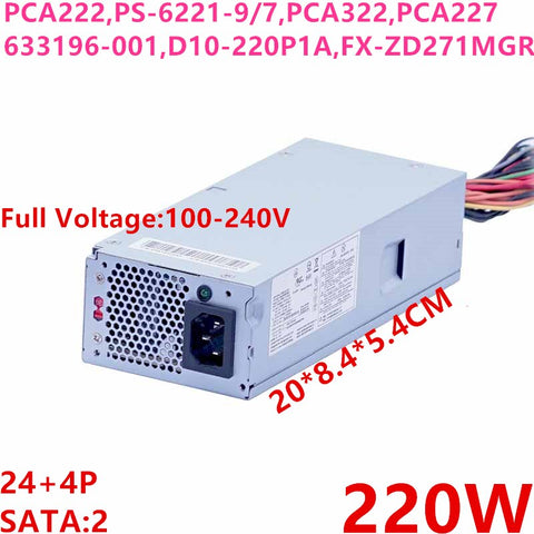 NEW Power Supply  Original PSU For HP S5 3330 220W Power Supply PCA222 PS-6221-7 PCA322 PCA227 633195-001 D10-220P1A FH-ZD221MGR FX-ZD271MGR