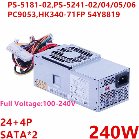 New Original PSU Power Supply HP TFX M70E M75 M90P M91 A6880F 240W Power Supply PS-5181-02 PS-5241-05 PS-5241-06 PC9053 HK340-71FP