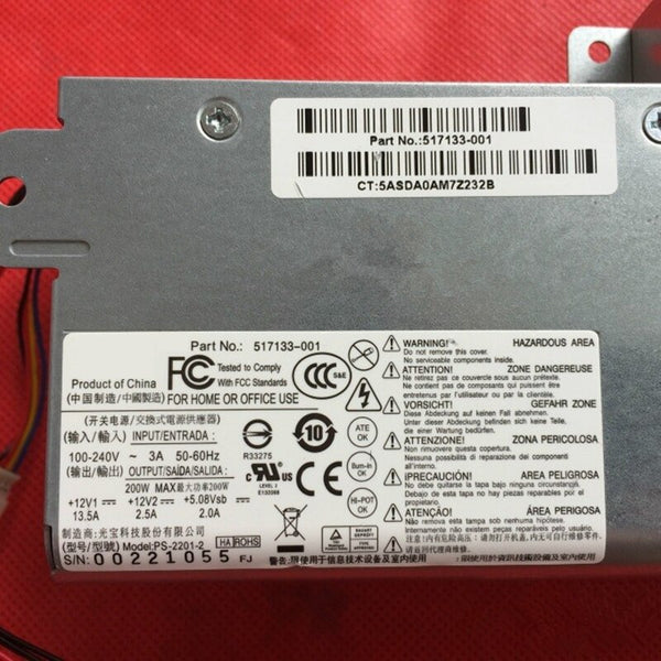 New Original PSU Power Supply HP Touchsmart 300 18Pin 200W Switching Power Supply DPS-200PB-171 A 517133-001 PS-2201-2