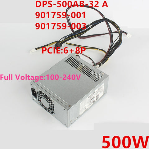 NEW Power Supply  Original PSU For HP Z2 G4 800 880 G3 G4 MT 4Pin 500W Power Supply DPS-500AB-32 A 901759-003/001 PA-4501-1 DPS-500AB-36 A