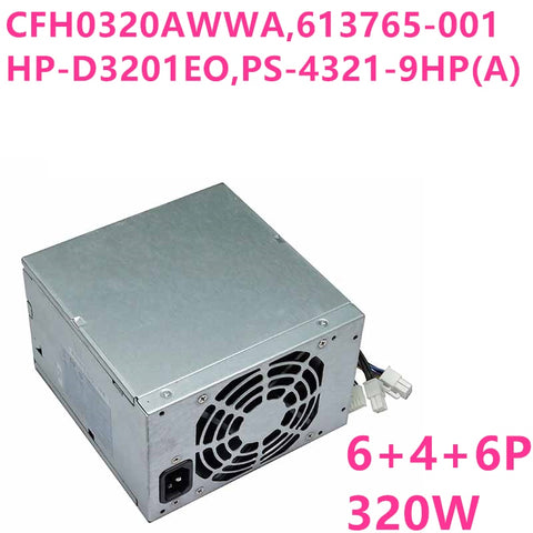 NEW Power Supply  Original PSU For HP Z200 Z210 6300 6280 6080 8100 8280 8080 320W Power Supply CFH0320AWWA 613765-001 HP-D3201EO PS-4321-9HP