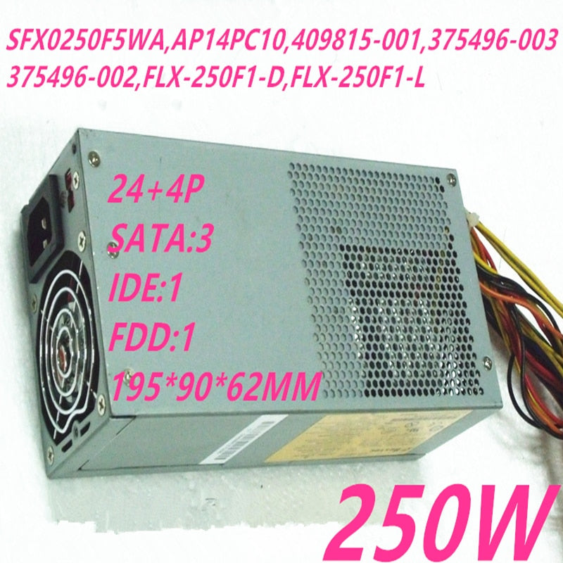 New Original PSU Power Supply HP dx2700 2710 5150 250W Power Supply SFX0250F5WA AP14PC10 409815-001 375496-003 FLX-250F1-D FLX-250F1-L