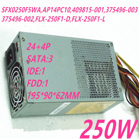 New Original PSU Power Supply HP dx2700 2710 5150 250W Power Supply SFX0250F5WA AP14PC10 409815-001 375496-003 FLX-250F1-D FLX-250F1-L
