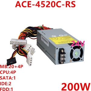 New Original PSU Power Supply IEI 1U DC24V 200W Switching Power Supply ACE-4520C-RS