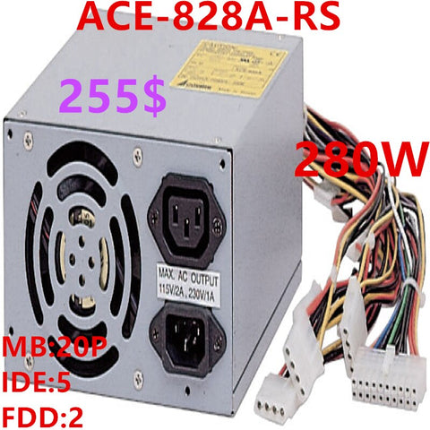 New Original PSU  IEI ATX 280W Switching Power Supply ACE-828A-RS ACE-828M-RS