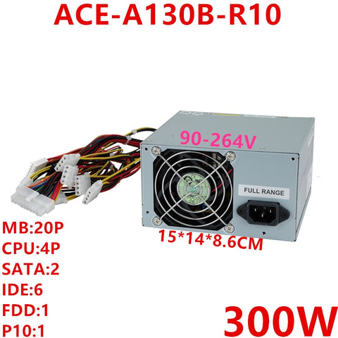 New Original PSU  IEI ATX 300W Switching Power Supply ACE-A130B-R10 ACE-A130B