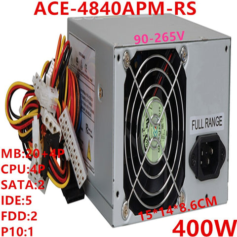 New Original PSU  IEI ATX 400W Switching Power Supply ACE-4840APM-RS