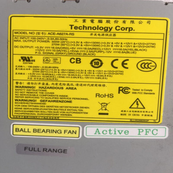 New Original PSU  IEI FLEX 1U 270W/220W Power Supply ACE-A627A-RS ACE-A627A-RS-R11 ACE-A622A-RS ACE-A622A-RS-R11