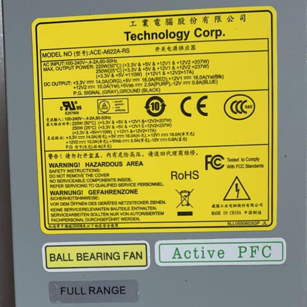 New Original PSU  IEI FLEX 1U 270W/220W Power Supply ACE-A627A-RS ACE-A627A-RS-R11 ACE-A622A-RS ACE-A622A-RS-R11