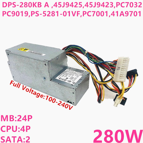 New Original PSU Power Supply Lenovo 280W Power Supply DPS-280KB A 45J9425 45J9423 PC7032 PC9019 PS-5281-01VF PC7001 41A9702 41A9715