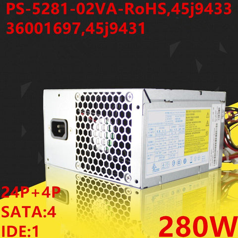 New Original PSU Power Supply Lenovo 280W Switching Power Supply PS-5281-02VA PS-5281-02VA-RoHS 45j9433 36001697 45j9431