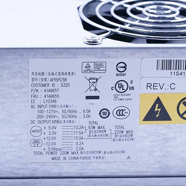 New Original PSU Power Supply Lenovo 4450 4200 4788 220W Power Supply DPS-220DB-1C DPS-220DB-1B PC7028  AP15PC58 API5PC61 DPS-220DB B
