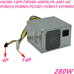 New Original PSU Power Supply Lenovo 530 14Pin 280W Power Supply HK380-16FP FSP280-40EPA PS-4281-02 PCB033 PCB005 PCC001 PCB037 PS-3181-1