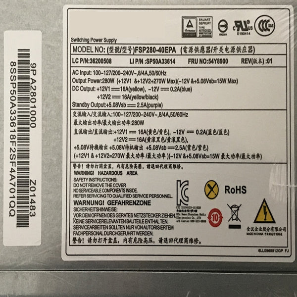 New Original PSU Power Supply Lenovo 530 14Pin 280W Power Supply HK380-16FP FSP280-40EPA PS-4281-02 PCB033 PCB005 PCC001 PCB037 PS-3181-1