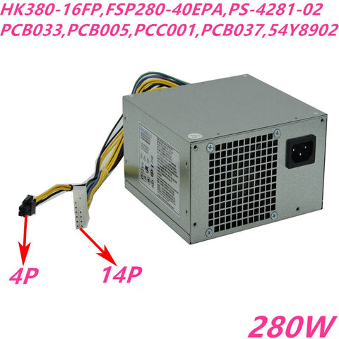 New Original PSU Power Supply Lenovo 530 14Pin 280W Power Supply HK380-16FP FSP280-40EPA PS-4281-02 PCB033 PCB005 PCC001 PCB037 PS-3181-1