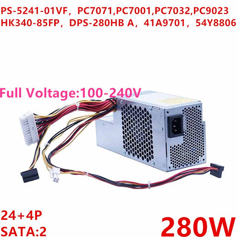 New Original PSU Power Supply Lenovo 58 6100 280W Power Supply PS-5241-01VF PC7071 PC7001 PC7032 PC9023 HK340-85FP DPS-280HB A 41A9701